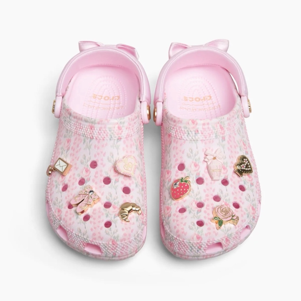 LoveShackFancy Pink Crocs Women’s size 5